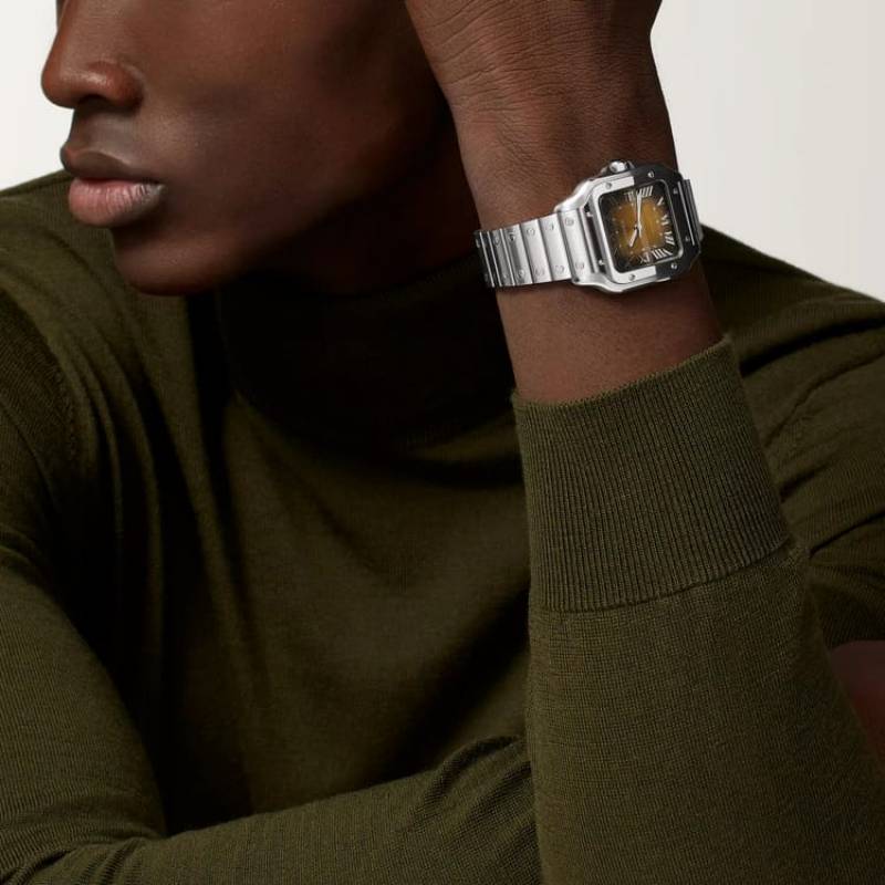 Cartier Santos Automatic silver brown