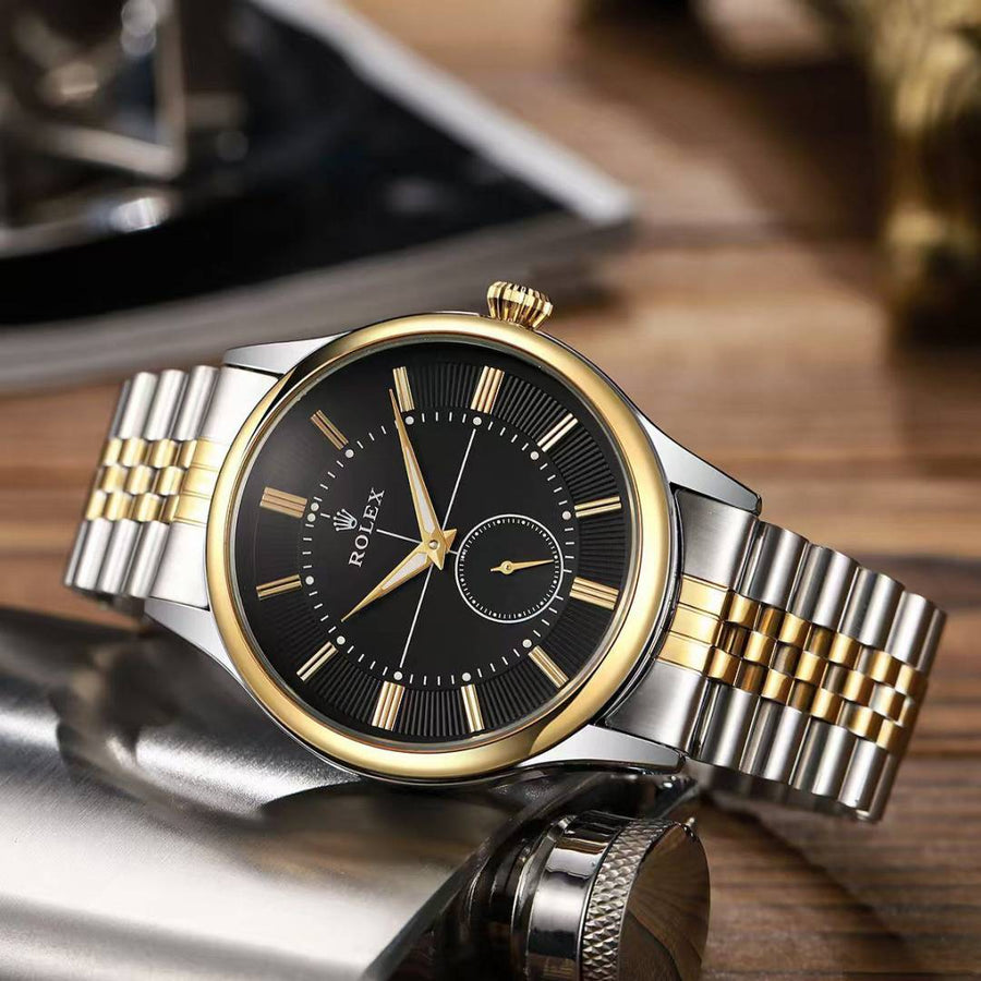 Rolex Oyster Perpetual Cellini 2Ton-Gold-Black
