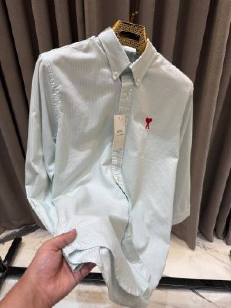 Ami_Paris Linning imported shirt Green