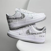 Nike Air Force 1 07 Diior White And Grey
