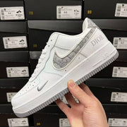 Nike Air Force 1 07 Diior White And Grey