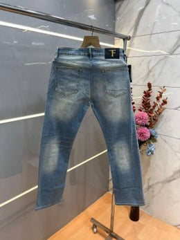 Tom forr Light shade Straight Fit Premium Imported Stretchable Lycra Fabric Denim 3938