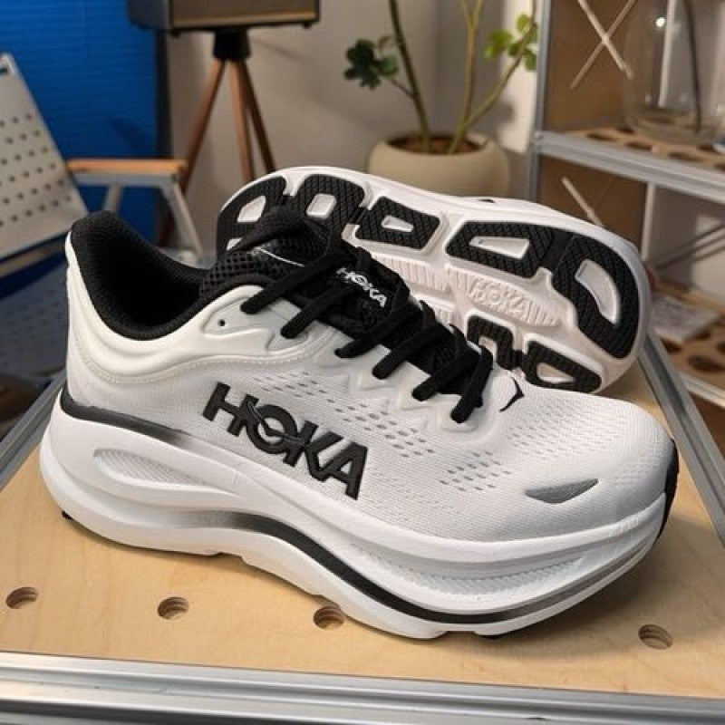 Hoka One Bondi 9 White Black