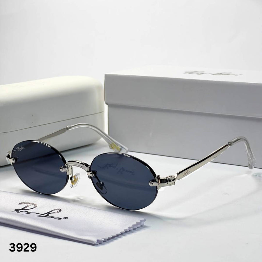 Ray-Ban 3929 rocky oval silver black