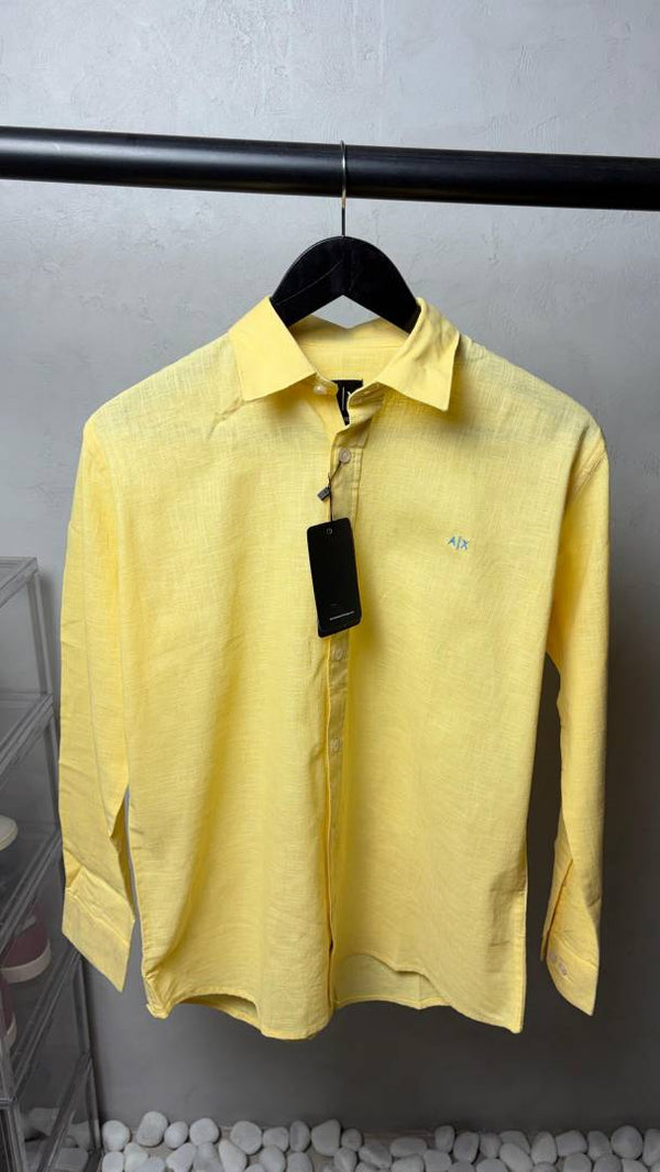 Armani Exchang e AX Premium Linen Shirts 2432.