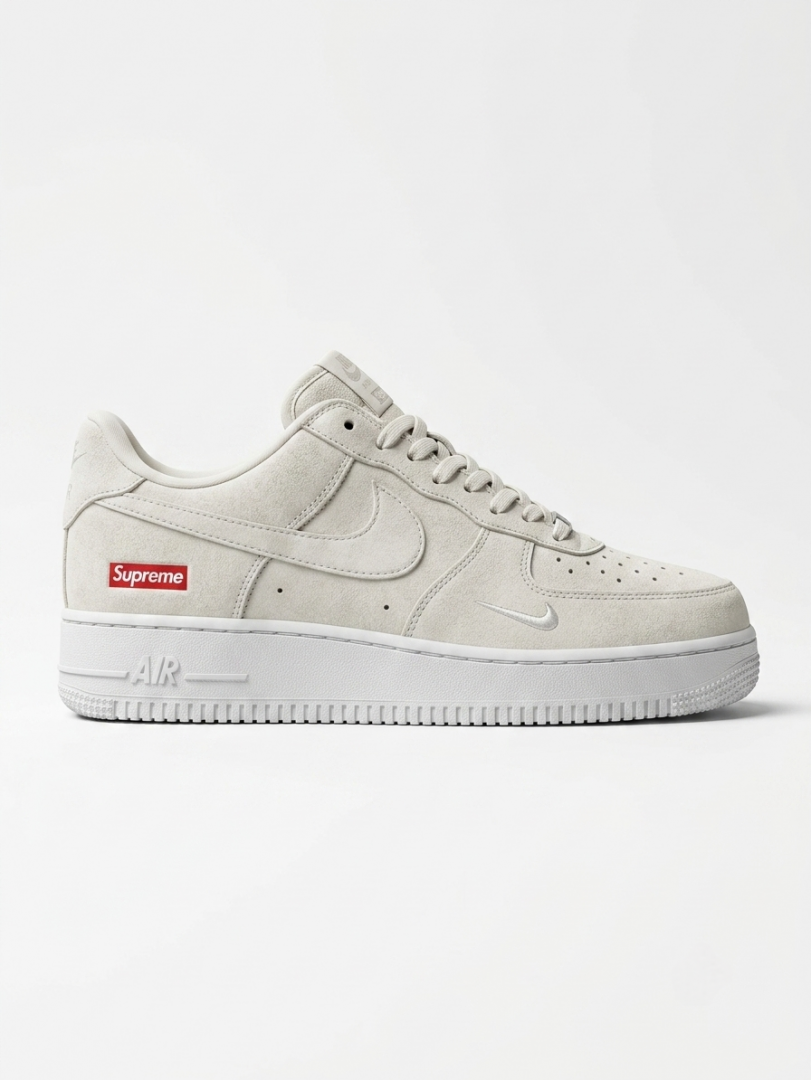 Nike AIRFORCE 1 LOW X SUPREME BEIGE SUEDE