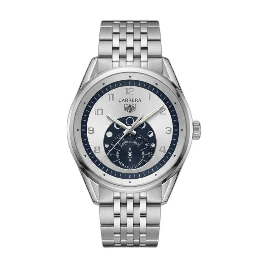 Tag heuee_r Carrera Astronomer Silver Black Dial