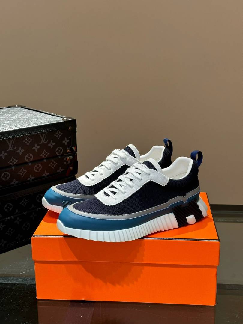 Hermes BOUNCING SNEAKER NAVY WHITE UA QUALITY