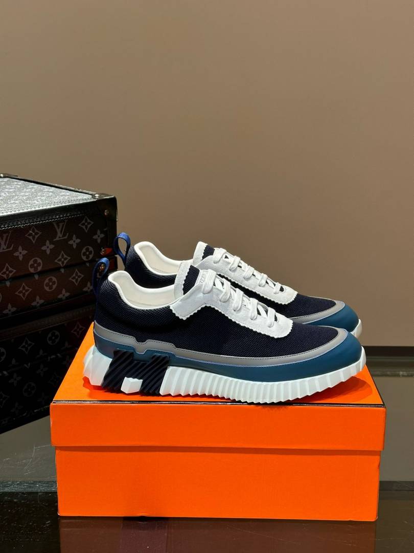 Hermes BOUNCING SNEAKER NAVY WHITE UA QUALITY