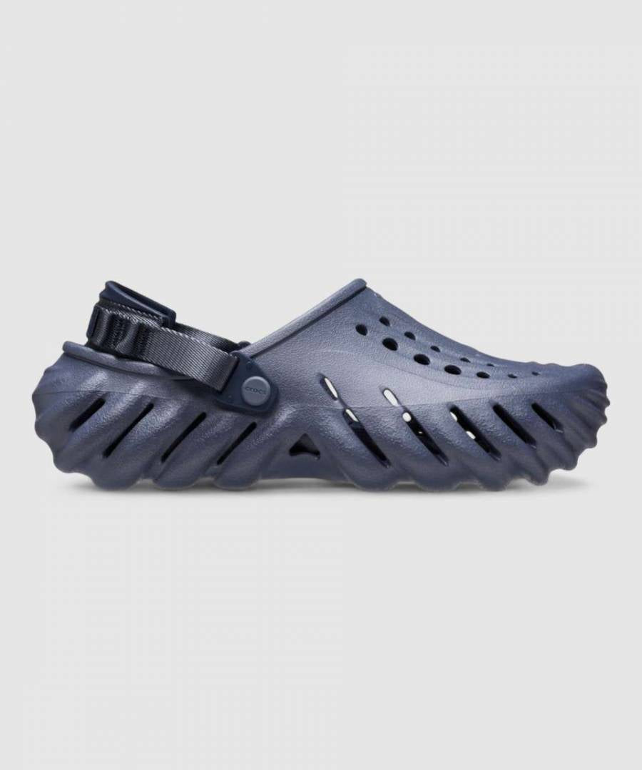 Echo Clogs Navy Blue With Og Box And Carry Bag