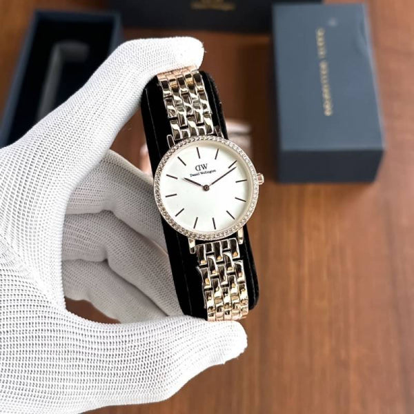 daniel wellington Rosegold white
