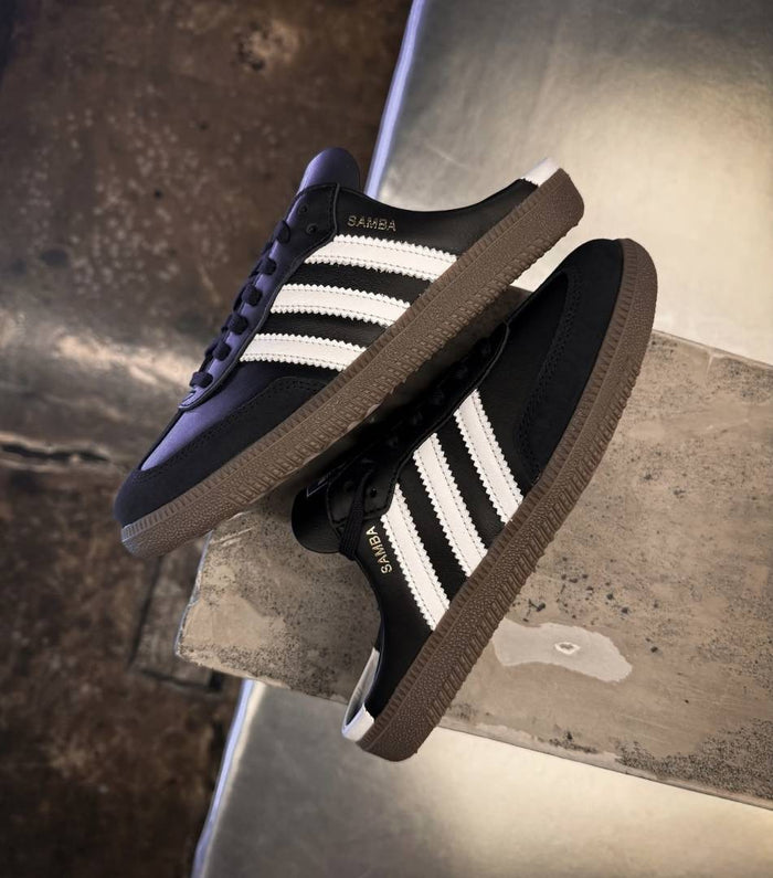 Adidas SAMBA MULE BLACK WHITE style idea