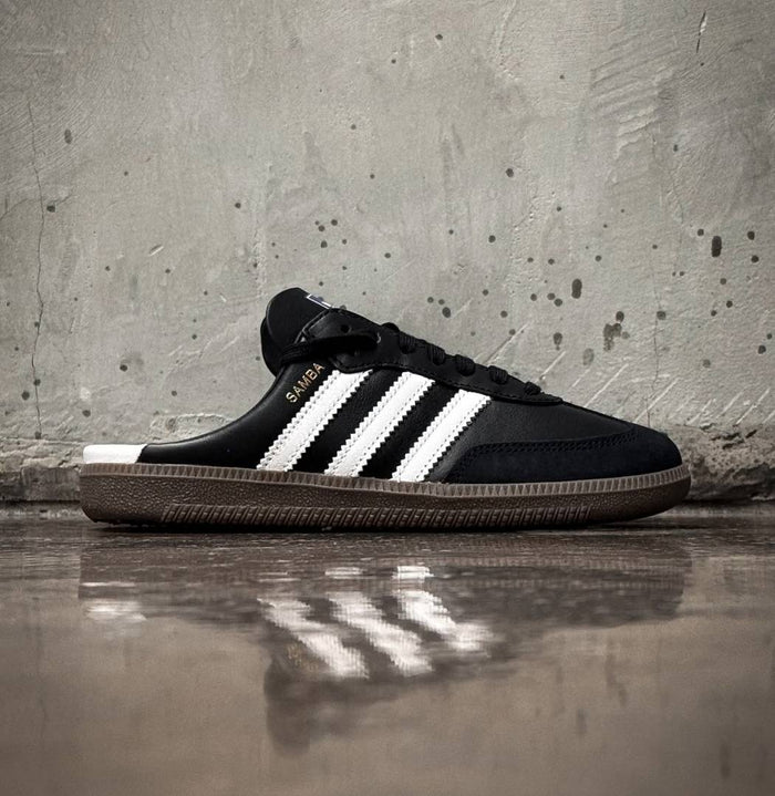 Adidas SAMBA MULE BLACK WHITE style idea