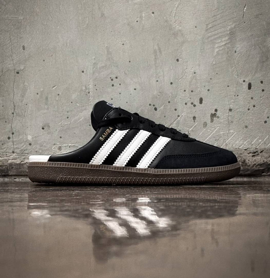 Adidas SAMBA MULE BLACK WHITE