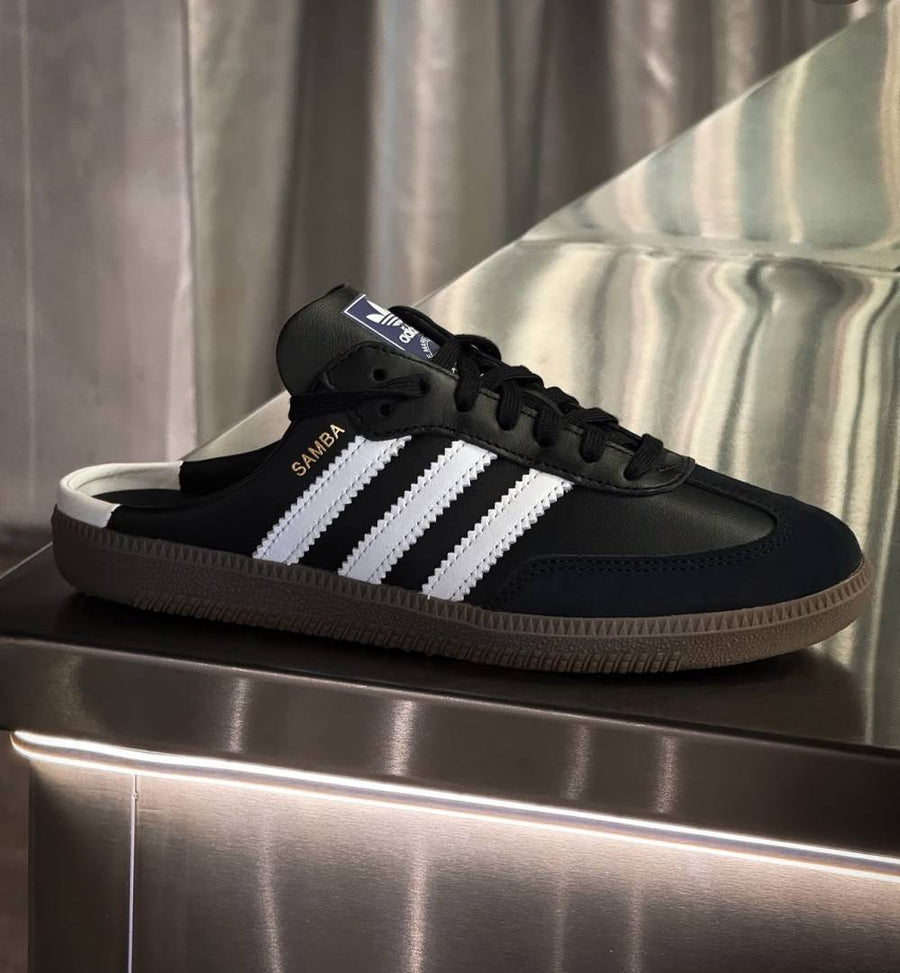 Adidas SAMBA MULE BLACK WHITE