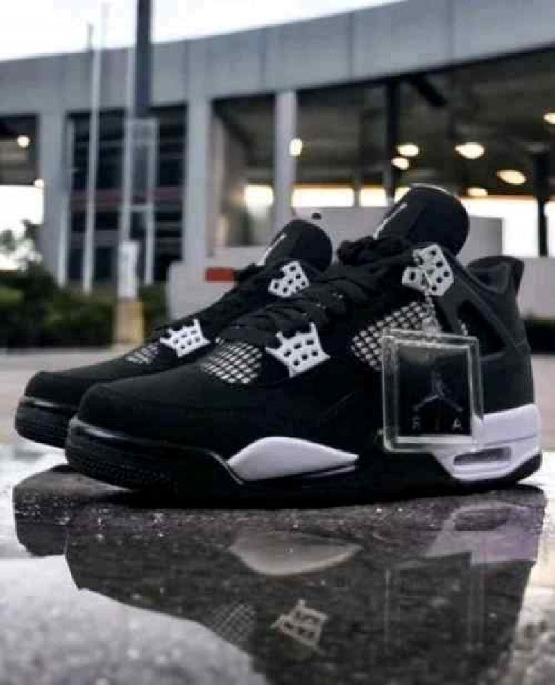 Air Nikkee Jordan Retro 4 Thunder Black White Semi UA