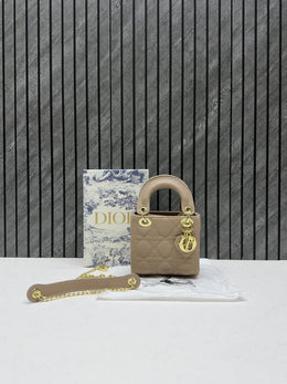 Dior 662 Lady Dioor Nano beige With Original Box Packing