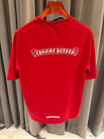 Chrome Heart Round Neck T-shirt Red