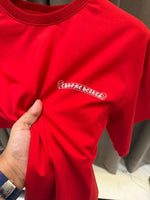 Chrome Heart Round Neck T-shirt Red