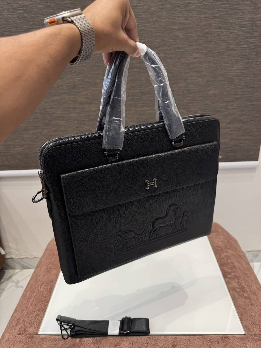 Hermes Premium Laptop Bag X Office Bag HM1977-5 Black
