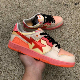 Bape Sta Low A BathinGahpe sk8 low gradient orange
