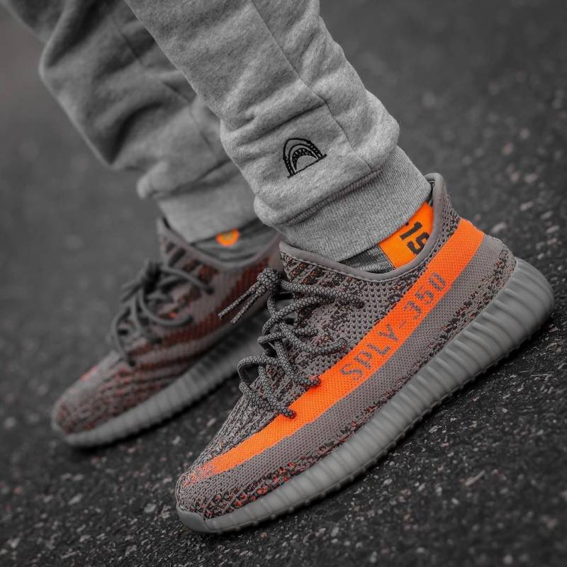 Adidas Yeezy Boost 350 V2 Beluga Grey Orange Full Accessories SEMI UA
