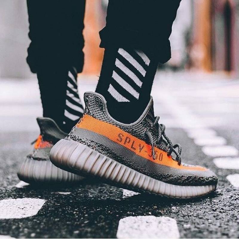 Adidas Yeezy Boost 350 V2 Beluga Grey Orange Full Accessories SEMI UA