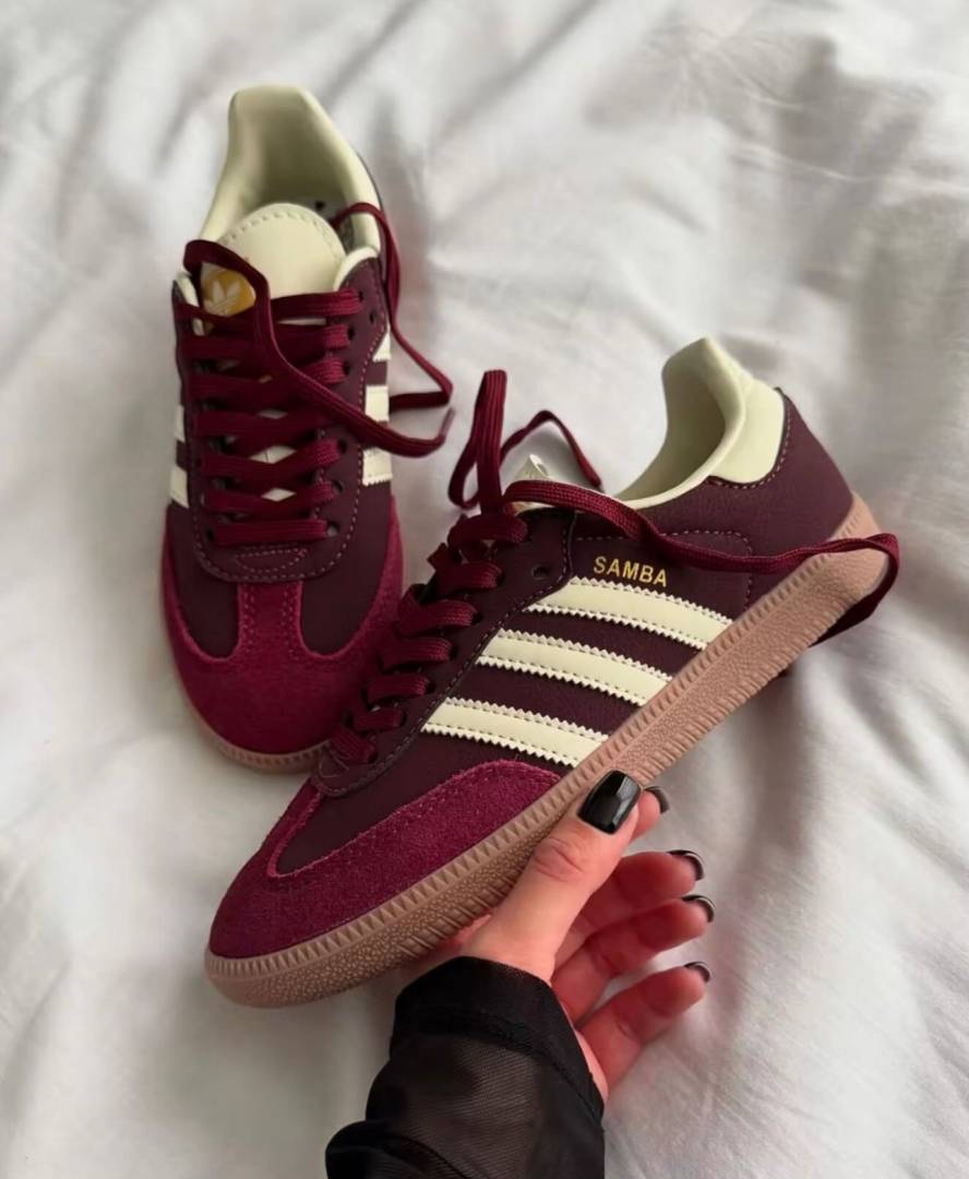 ADIDAA.S SAMBA MAROON WOMENS FIX