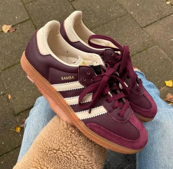 ADIDAA.S SAMBA MAROON WOMENS FIX