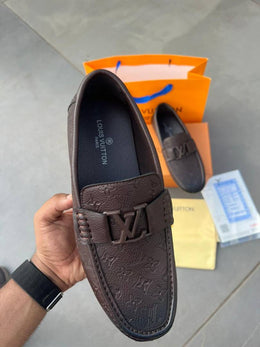 Louuis Vuiitton Leather Premium Loafer Brown