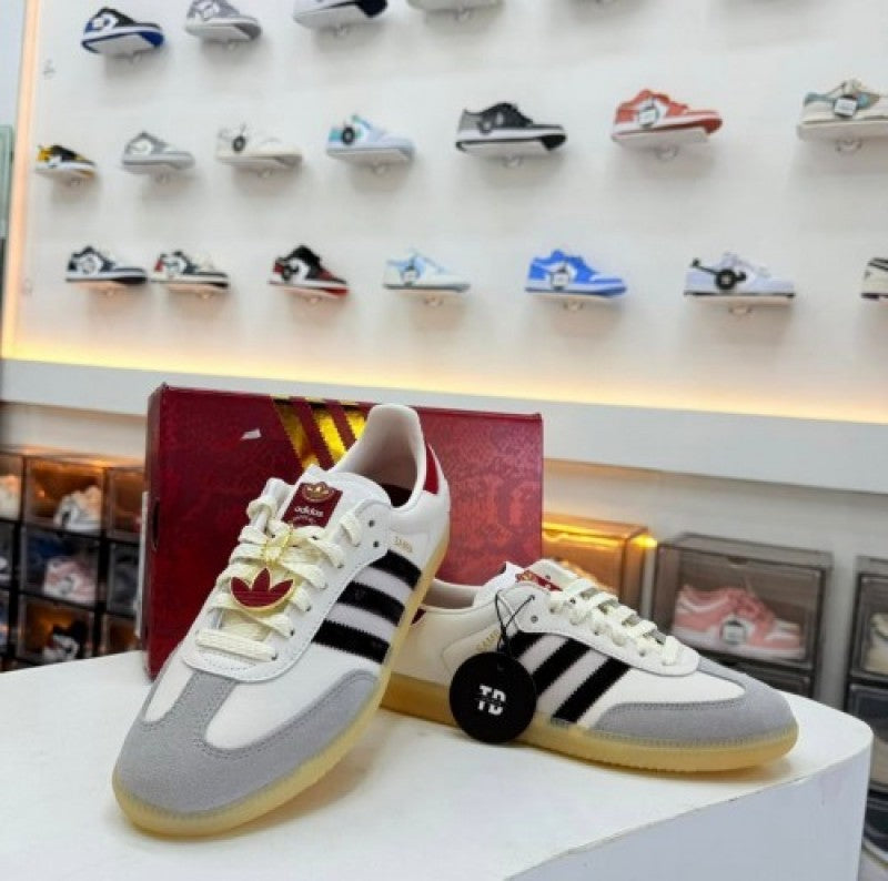 Adidas Samba Og Cloud White Core Black Active Maroon