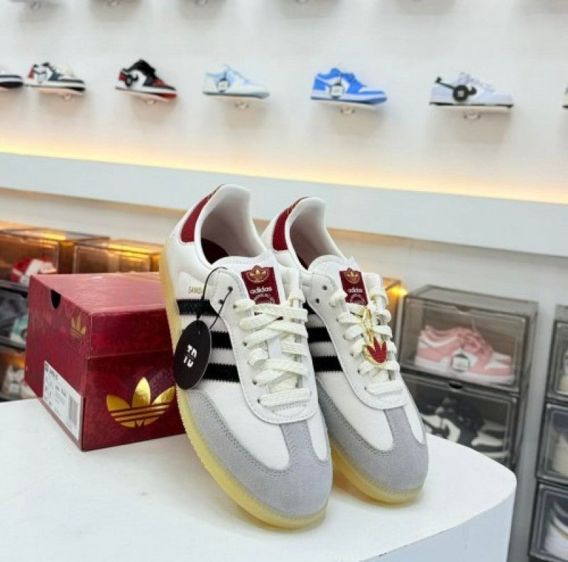 Adidas Samba Og Cloud White Core Black Active Maroon
