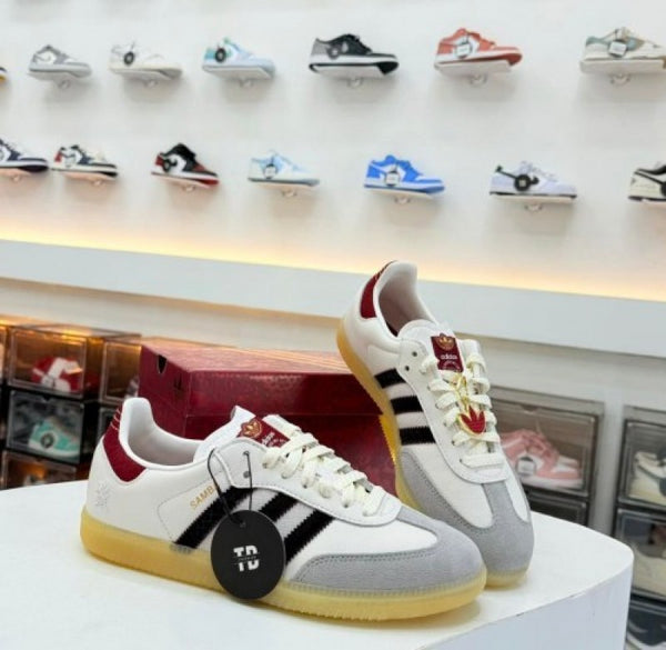 Adidas Samba Og Cloud White Core Black Active Maroon