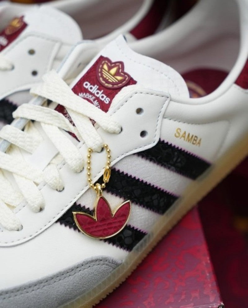 Adidas Samba Og Cloud White Core Black Active Maroon