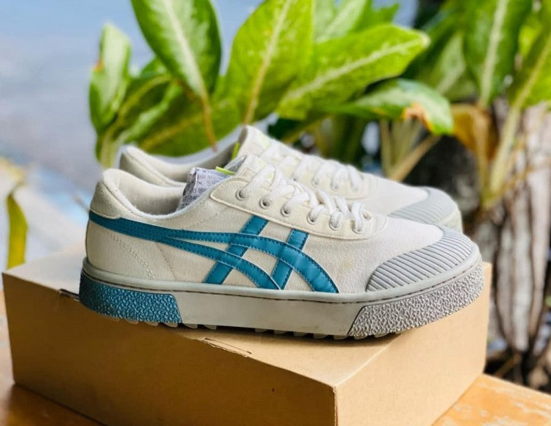 Asics Court Trail Sneakers White Blue