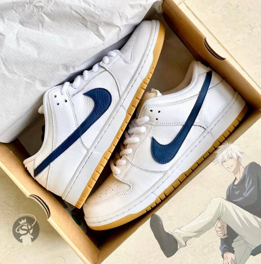 Nike SB DUNK LOW WHITE NAVY GUM
