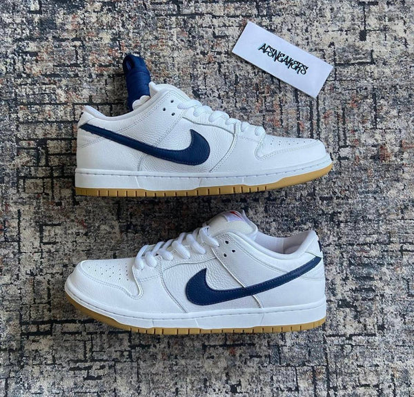Nike SB DUNK LOW WHITE NAVY GUM