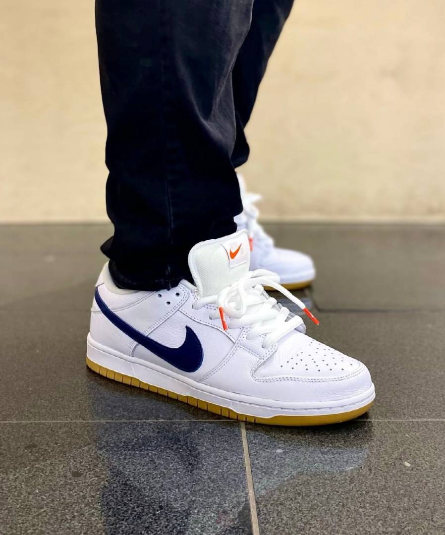 Nike SB DUNK LOW WHITE NAVY GUM