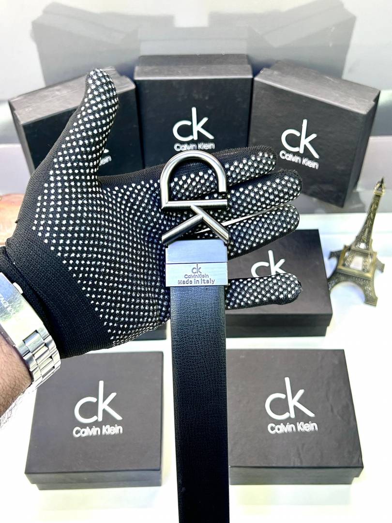 Ck_Calvin Silver Plain Belt Fa 38