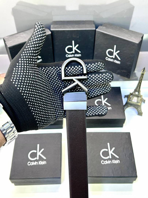 Ck_Calvin Silver Plain Belt Fa 38