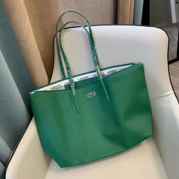 Lacoste_Leather_Tote_Green_Premium_With_Original_Packing
