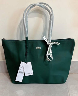 Lacoste_Leather_Tote_Green_Premium_With_Original_Packing