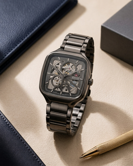 Rado True Square Automatic Open Heart Full gray white