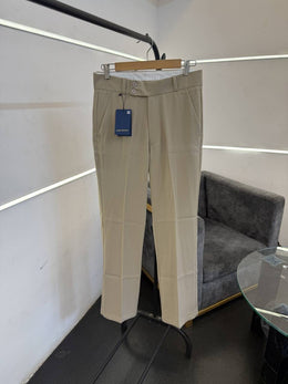 Louis Vuitton arma i fabric imported korean boot cut trousers beige