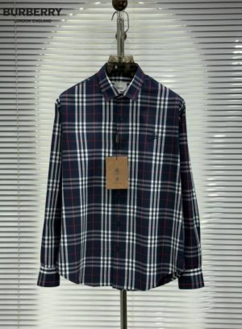Burrberr_Signature Full Sleeves Shirt navy