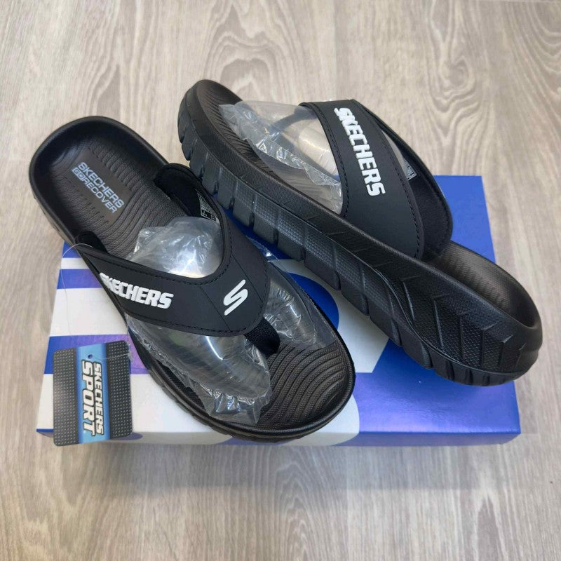 Skechers Go Recover Premium Black White Simplex
