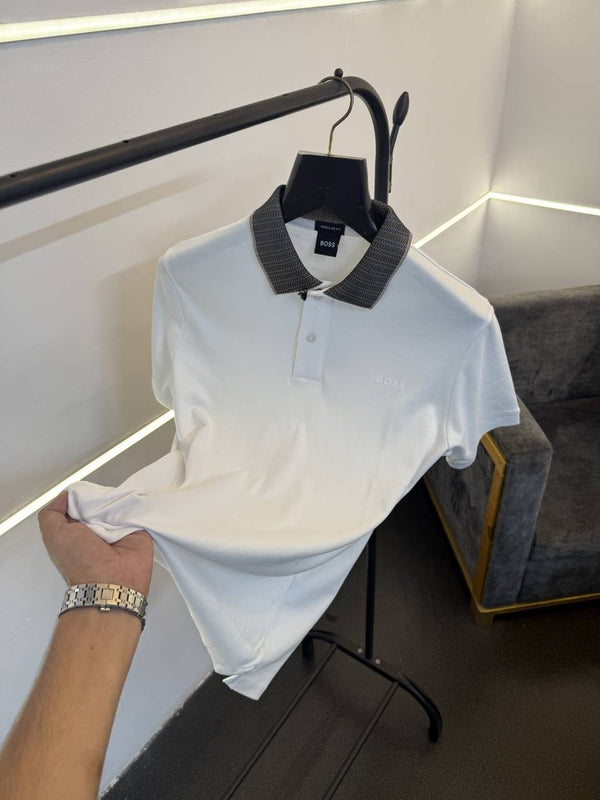 Hugo bos imported polo tshirt white sale