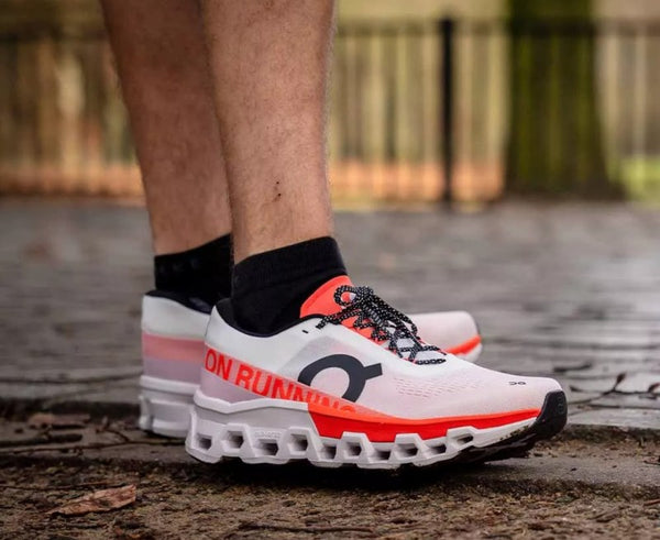 On Running Cloudmonster 2 Undyed White Flame Orange