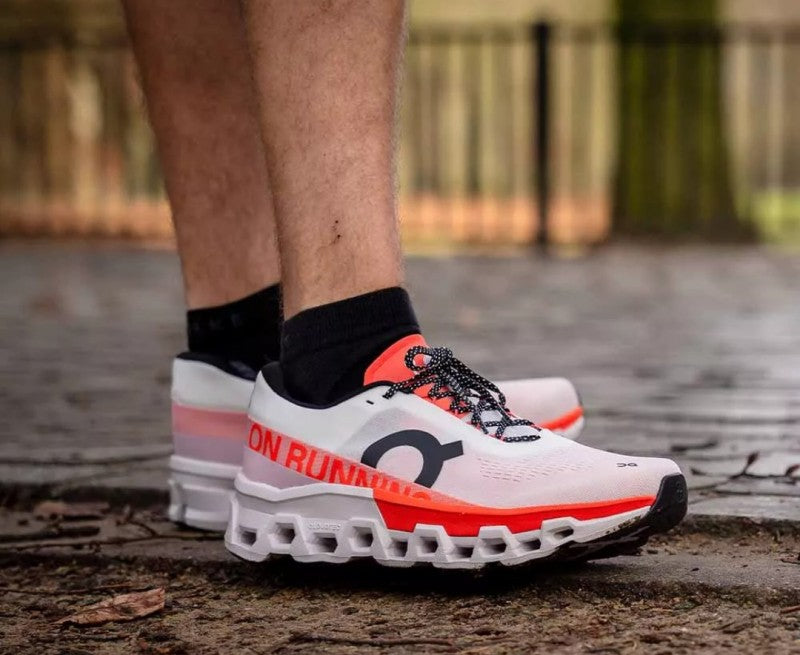 On Running Cloudmonster 2 Undyed White Flame Orange