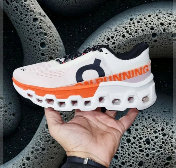 On Running Cloudmonster 2 Undyed White Flame Orange